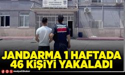 Jandarma 1 haftada 46 kişiyi yakaladı
