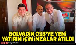 Bolvadin OSB’ye yeni yatırım için imzalar atıldı