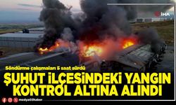 Şuhut İlçesindeki yangın kontrol altına alındı