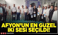 Afyon’un en güzel iki sesi seçildi!