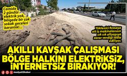 Akıllı kavşak çalışması bölge halkını elektriksiz, internetsiz bırakıyor!
