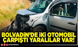 Bolvadin’de iki otomobil çarpıştı yaralılar var!