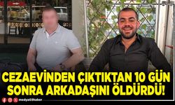 Cezaevinden çıktıktan 10 gün sonra arkadaşını öldürdü!