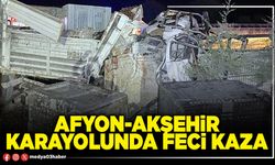Afyon-Akşehir karayolunda feci kaza
