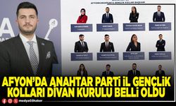 Afyon’da Anahtar Parti İl Gençlik Kolları Divan Kurulu belli oldu