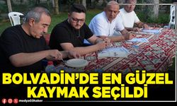 Bolvadin’de en güzel kaymak seçildi