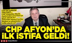 CHP Afyon’da ilk istifa geldi!