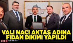 Vali Naci Aktaş adına fidan dikimi yapıldı