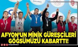 Afyon’un minik güreşçileri göğsümüzü kabarttı!