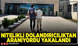 Nitelikli dolandırıcılıktan aranıyordu yakalandı