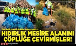 Hıdırlık mesire alanını çöplüğe çevirmişler!
