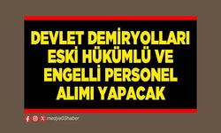 Devlet Demiryolları eski hükümlü ve engelli personel alımı yapacak