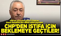 CHP’den istifa için beklemeye geçtiler!