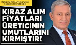 Kiraz alım fiyatları üreticinin umutlarını kırmıştır!