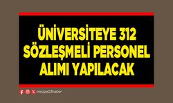 Üniversiteye 312 sözleşmeli personel alımı yapılacak