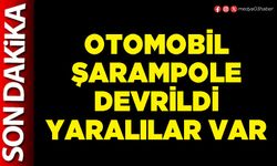 Otomobil şarampole devrildi yaralılar var
