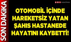 Otomobil içinde hareketsiz yatan şahıs hastanede hayatını kaybetti!