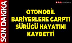 Otomobil bariyerlere çarptı sürücü hayatını kaybetti