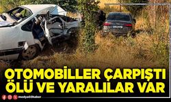Otomobiller çarpıştı ölü ve yaralılar var