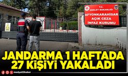 Jandarma 1 haftada 27 kişiyi yakaladı