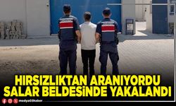 Hırsızlıktan aranıyordu Salar beldesinde yakalandı
