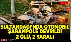 Sultandağı’nda otomobil şarampole devrildi 2 ölü, 2 yaralı