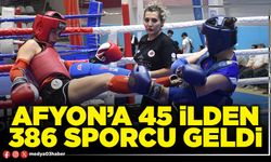 Afyon’a 45 İlden 386 sporcu geldi