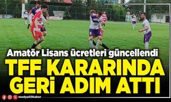 TFF kararında geri adım attı