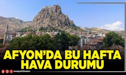 Afyon’da bu hafta hava durumu