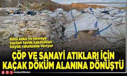 Çöp ve sanayi atıkları için kaçak döküm alanına dönüştü