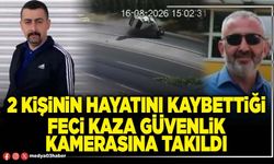 2 kişinin hayatını kaybettiği feci kaza güvenlik kamerasına takıldı