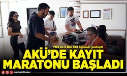 AKÜ’de kayıt maratonu başladı