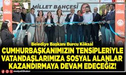 Cumhurbaşkanımızın tensipleriyle vatandaşlarımıza sosyal alanlar kazandırmaya devam edeceğiz!