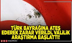 Türk bayrağına ateş ederek zarar verildi, Valilik araştırma başlattı!