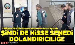 Şimdi de hisse senedi dolandırıcılığı!