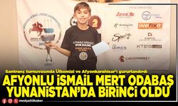 Afyonlu İsmail Mert Odabaş Yunanistan’da birinci oldu