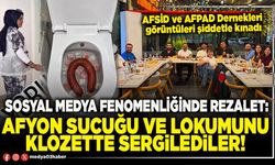 Sosyal medya fenomenliğinde rezalet: Afyon sucuğu ve lokumunu klozette sergilediler!
