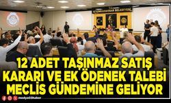 12 adet taşınmaz satış kararı ve ek ödenek talebi meclis gündemine geliyor