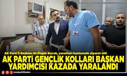 AK Parti Gençlik Kolları Başkan Yardımcısı kazada yaralandı