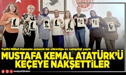 Mustafa Kemal Atatürk’ü keçeye nakşettiler