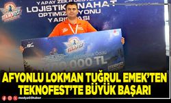 Afyonlu Lokman Tuğrul Emek’ten Teknofest’te büyük başarı
