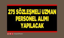 275 sözleşmeli uzman personel alımı yapılacak