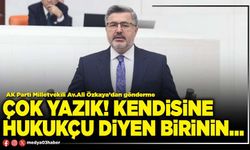 Çok yazık! Kendisine hukukçu diyen birinin…