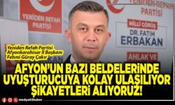 Afyon’un bazı beldelerinde uyuşturucuya kolay ulaşılıyor şikayetleri alıyoruz!