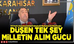 Düşen tek şey milletin alım gücü