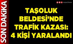 Taşoluk Beldesi’nde trafik kazası: 4 kişi yaralandı