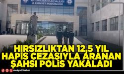 Hırsızlıktan 12,5 yıl hapis cezasıyla aranan şahsı polis yakaladı