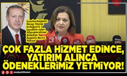 Çok fazla hizmet edince, yatırım alınca ödeneklerimiz yetmiyor!