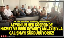 Afyon’un her köşesinde hizmet ve eser siyaseti anlayışıyla çalışmayı sürdürüyoruz!