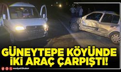 Güneytepe köyünde iki araç çarpıştı!
